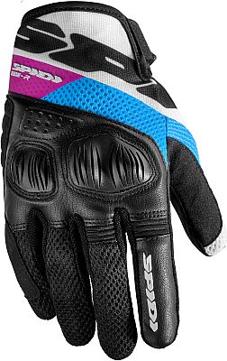 Spidi Flash-R Evo, Handschuhe Damen - Schwarz/Weiß/Pink/Hellblau - XL von Spidi
