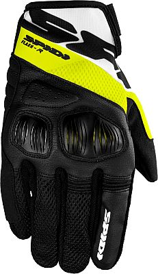 Spidi Flash-R Evo, Handschuhe - Schwarz/Weiß/Neon-Gelb - 3XL von Spidi