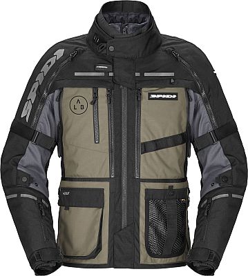 Spidi Hard Track 3, Textiljacke H2Out - Hellbraun/Schwarz/Grau - M von Spidi