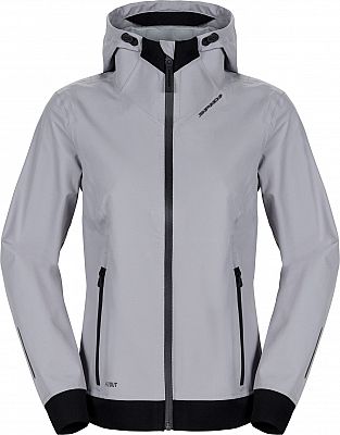 Spidi Hoodie Shell D295, Textiljacke H2Out Damen - Hellgrau/Schwarz - M Spidi Hoodie Shell D295, Textiljacke H2Out Damen - Hellgrau/Schwarz - M von Spidi