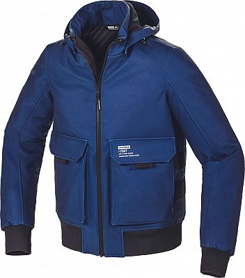 Spidi Metromover, Textiljacke H2Out - Schwarz/Blau - XL von Spidi