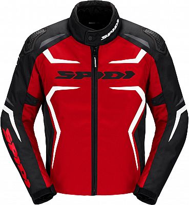 Spidi Race-Evo, Textiljacke H2Out - Schwarz/Rot/Weiß - XL von Spidi