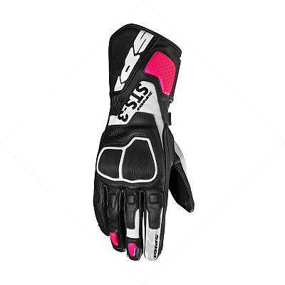 Spidi STS-3, Handschuhe Damen - Schwarz/Weiß/Pink - M von Spidi