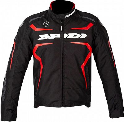 Spidi Sportmaster, Textiljacke H2Out - Schwarz/Rot - S von Spidi