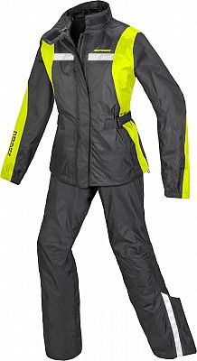 Spidi Touring, Regenkombi 2tlg. Damen - Schwarz/Neon-Gelb - XL von Spidi