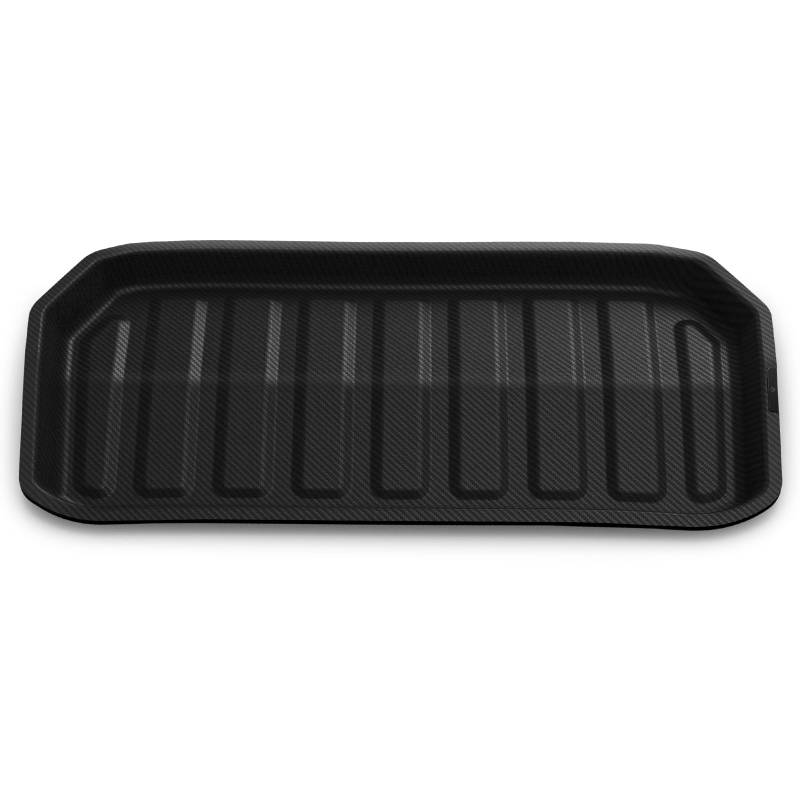 Spigen Tesla Model Y (~2024) Vordere Kofferraummatte, Stoßfestes XPE-Material zum Schutz der Innenfächer, wasserdichte Oberfläche Kofferraumwanne für Tesla Model Y Zubehör - Carbon Edition von Spigen