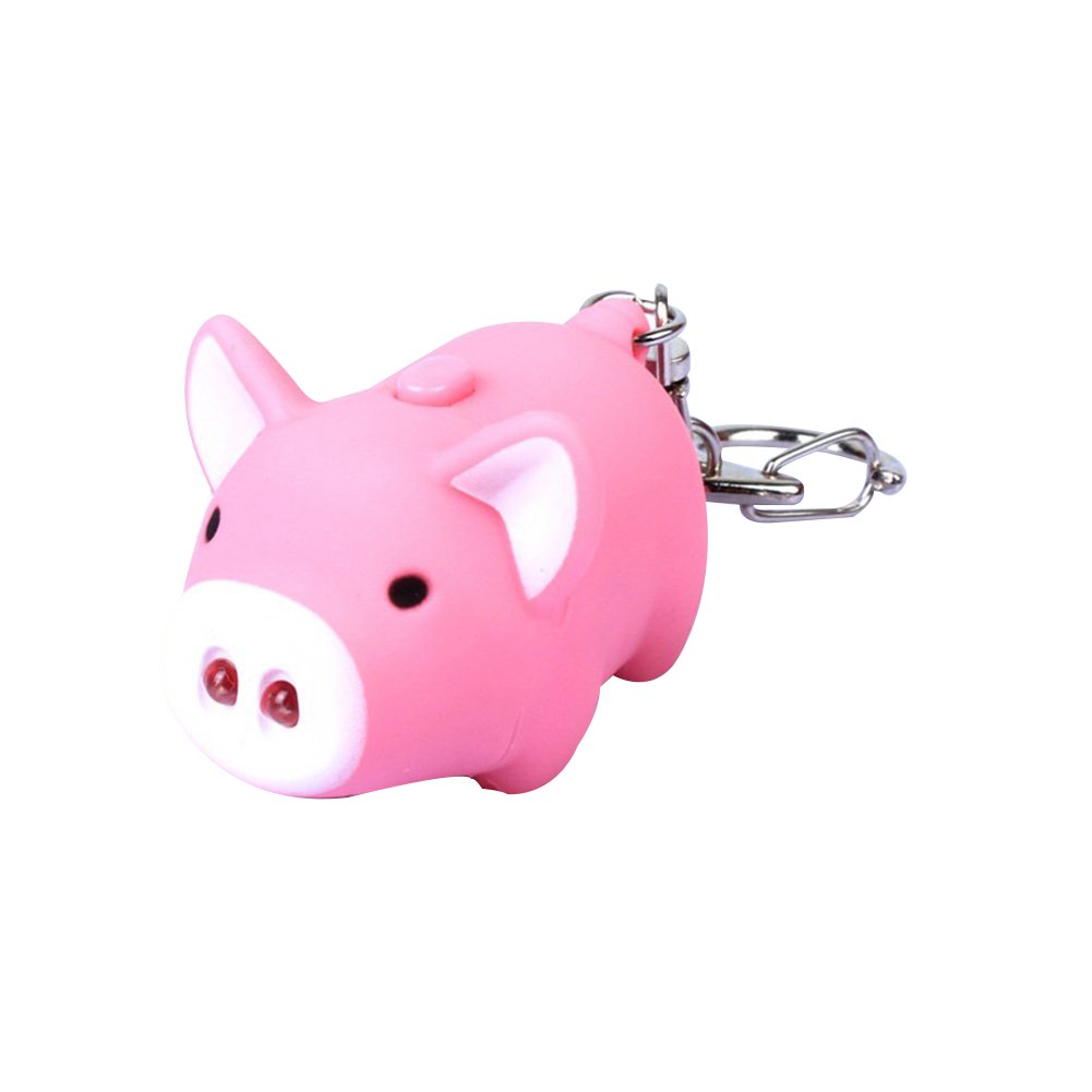 SpirWoRchlan Niedliches Schwein-LED-Licht, Schlüsselanhänger, Auto-Taschenanhänger, Charm-Dekoration, Kinder, Erwachsene, Geburtstagsgeschenke, Partygeschenke, Partytütenfüller SpirWoRchlan Niedliches Schwein-LED-Licht, Schlüsselanhänger, Auto-Taschenanhänger, Charm-Dekoration, Kinder, Erwachsene, Geburtstagsgeschenke, Partygeschenke, Partytütenfüller von SpirWoRchlan