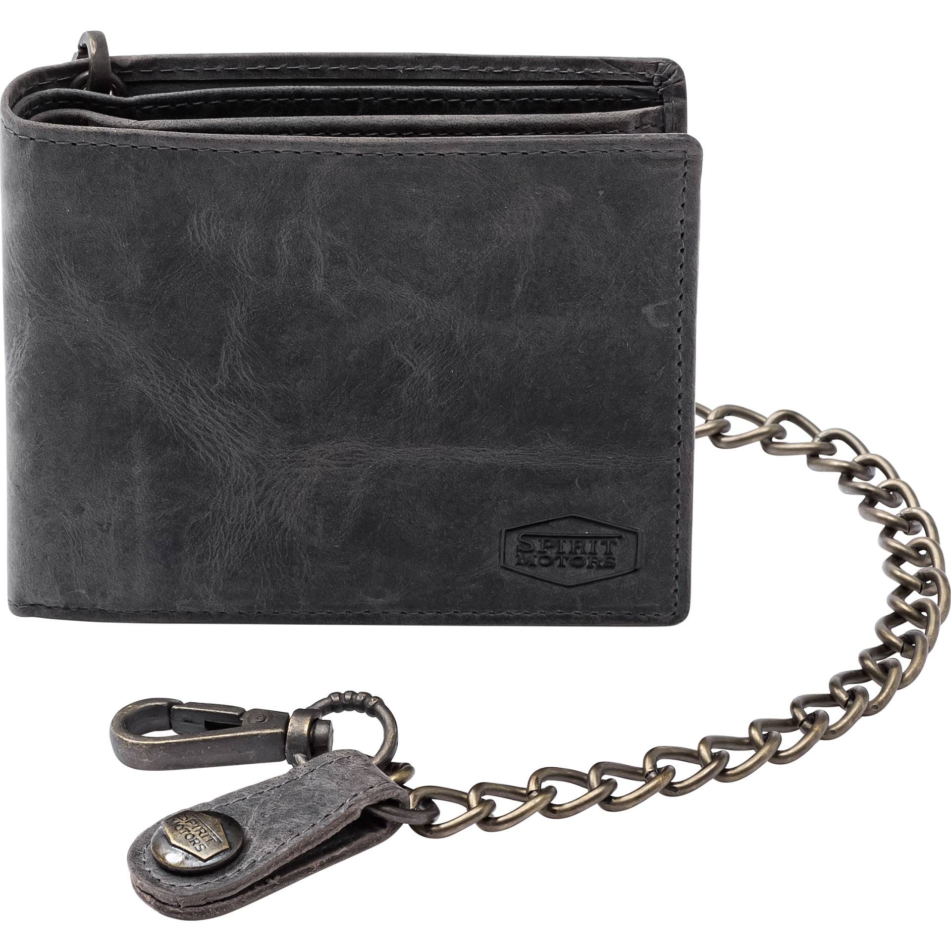 Spirit Motors Vintage Leder Geldbörse quer 16 Fächer schwarz Spirit Motors Vintage Leder Geldbörse quer 16 Fächer schwarz von Spirit Motors