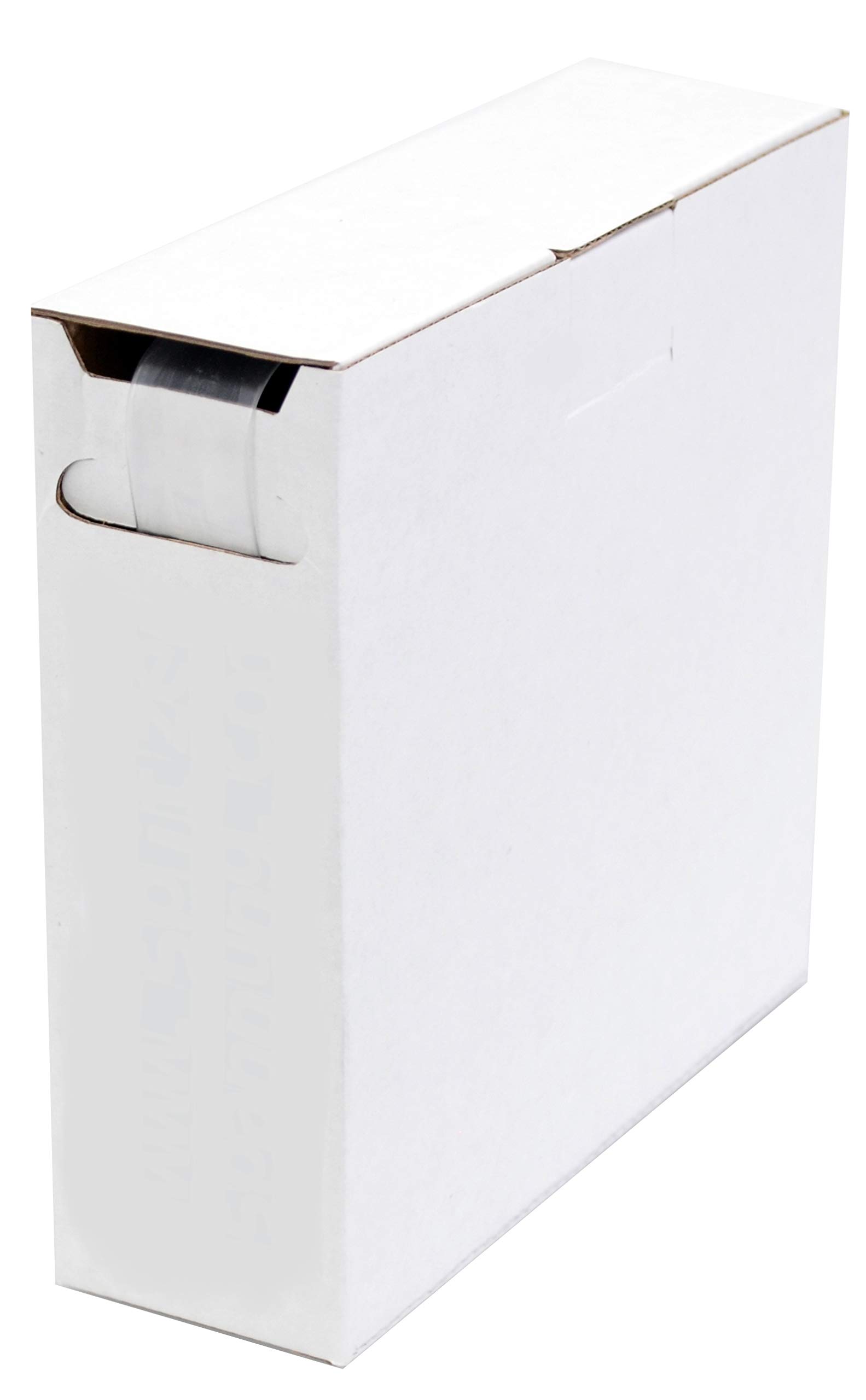 Intratec Schrumpfschlauch 19,0 mm (geschrumpft ca. 9,5 mm), Transparent – 5 m Meterware in Spenderbox, Schrumpfrate 2:1 – UL 224, -55 °C bis +125 °C, zur Kabelisolierung & Kennzeichnung von Spitzenspannung Elektrotechnik