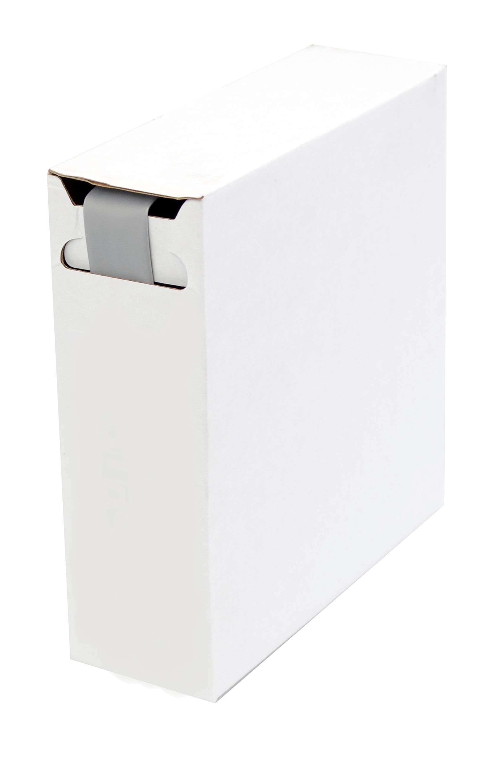 Intratec Schrumpfschlauch 4,8 mm (geschrumpft ca. 2,4 mm), Grau – 12 m Meterware in Spenderbox, Schrumpfrate 2:1 – UL 224, -55 °C bis +125 °C, zur Kabelisolierung & Kennzeichnung von Spitzenspannung Elektrotechnik