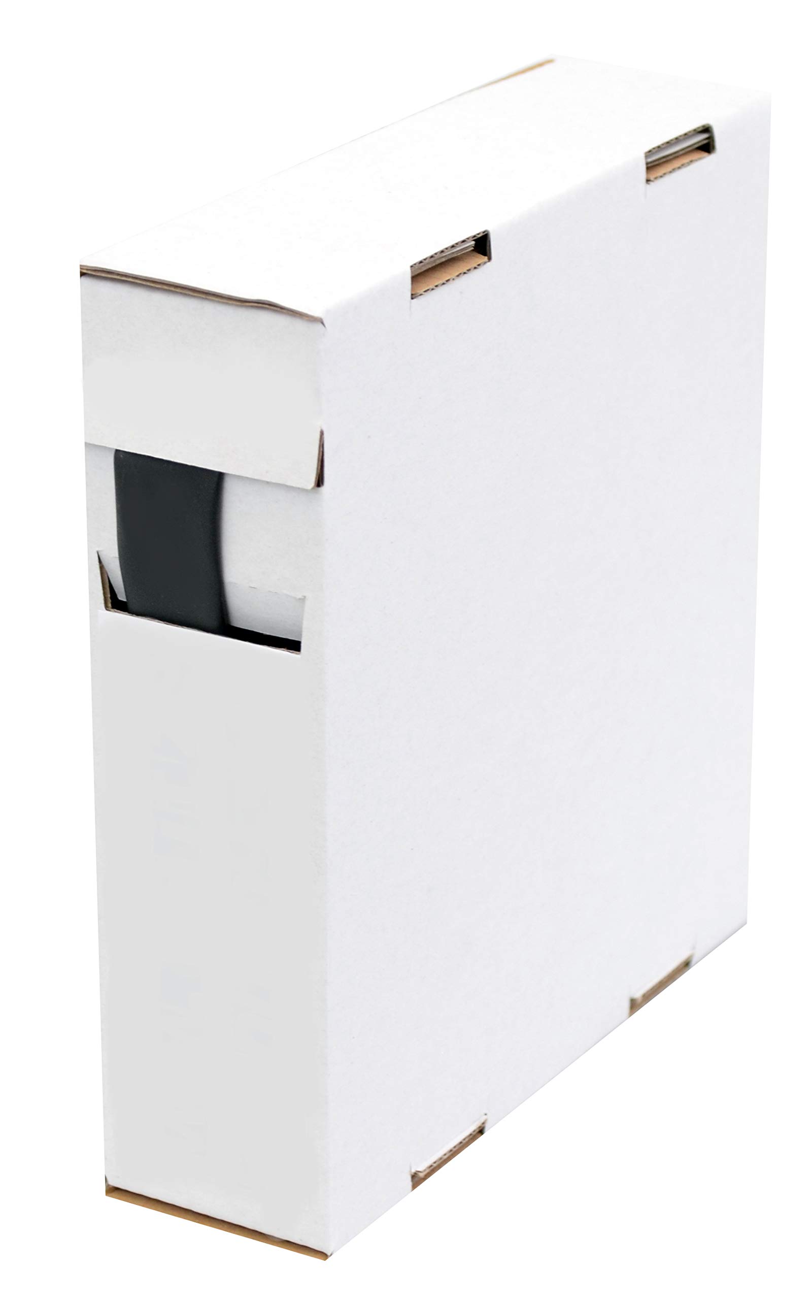 Intratec Schrumpfschlauch 9,5 mm (geschrumpft ca. 4,8 mm), Schwarz – 8 m Meterware in Spenderbox, Schrumpfrate 2:1 – UL 224, -55 °C bis +125 °C, zur Kabelisolierung & Kennzeichnung von Spitzenspannung Elektrotechnik