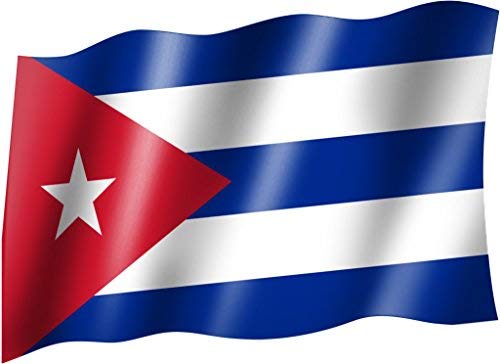 Sportfanshop24 Flagge/Fahne Kuba/Cuba Staatsflagge/Landesflagge/Hissflagge mit Ösen 150x90 cm, sehr Gute Qualität von Sportfanshop24