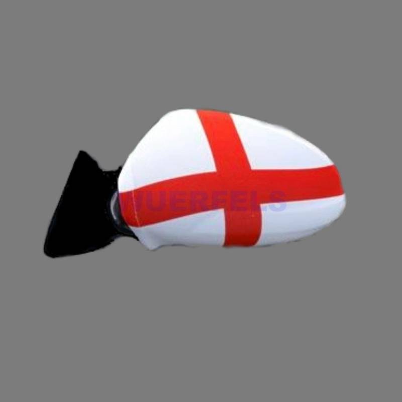 sportfanshop24 Spiegelflagge/Spiegelfahne England 1 Paar, Auto/PKW Rückspiegel/Autospiegel Fahne/Flagge/Überzug/Socke Spiegelsocken von Sportfanshop24