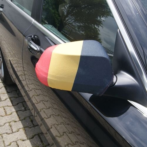 sportfanshop24 Spiegelflagge/Spiegelfahne Belgien 1 Paar, Auto/PKW Rückspiegel/Autospiegel Fahne/Flagge/Überzug/Socke Spiegelsocken sportfanshop24 Spiegelflagge/Spiegelfahne Belgien 1 Paar, Auto/PKW Rückspiegel/Autospiegel Fahne/Flagge/Überzug/Socke Spiegelsocken von Sportfanshop24