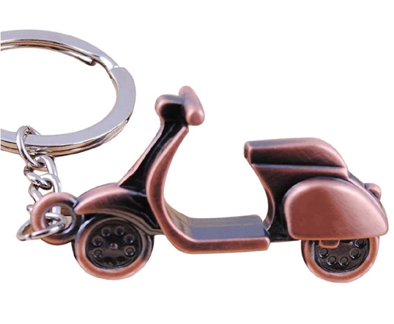Sportigo ® Motorroller Schlüsselanhänger/Roller in der Farbe Bronze/Retro Look/Scooter Mofa Bike Geschenk Geschenkidee von Sportigo