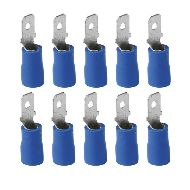 Turbocar T-140401 Geissoleerde Spade Connector 6,3 mm Blauwe X10 von OROK