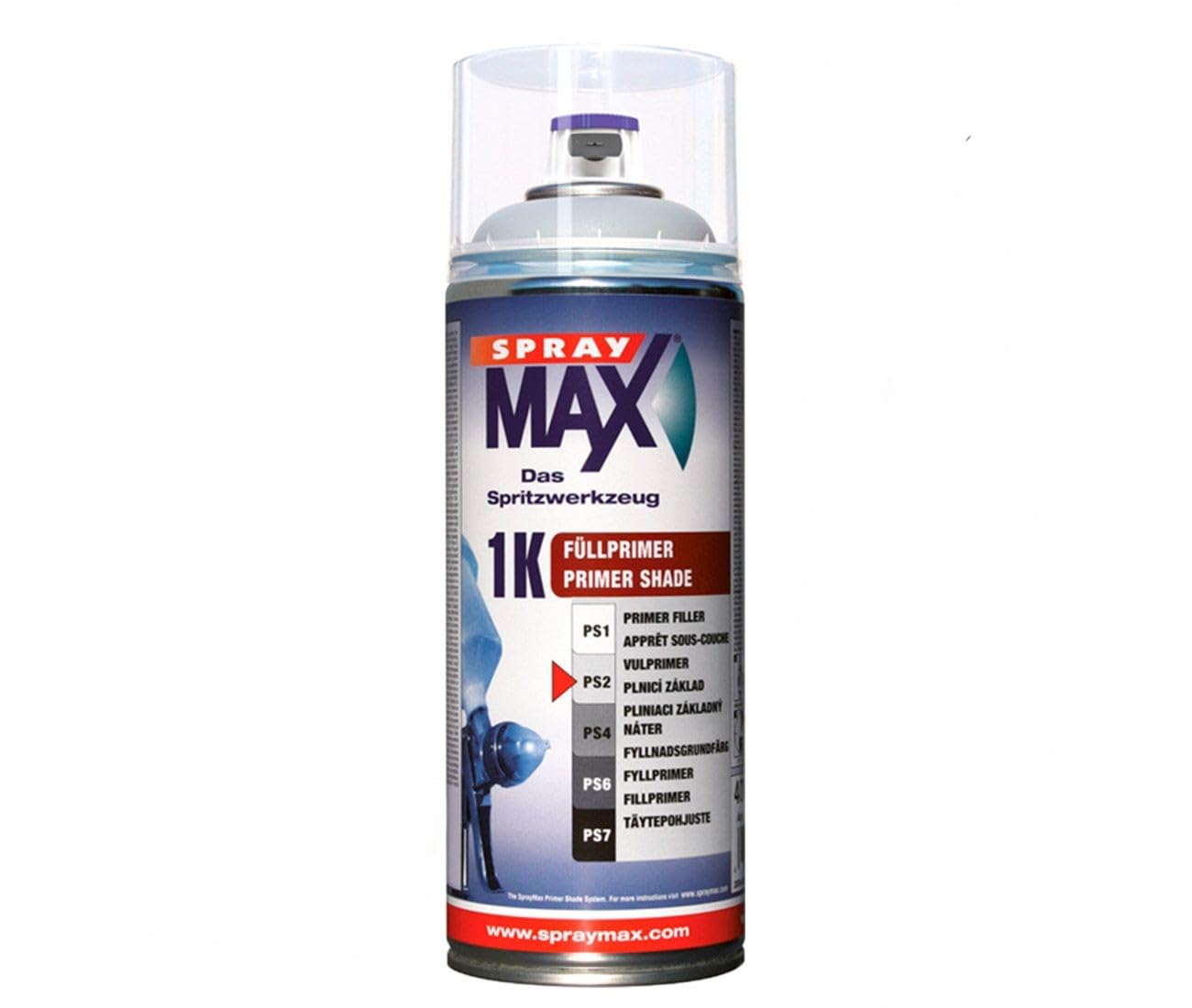 KWASNY SPRAY MAX DECKLACK ORIGINALFARBTON 5SP POLARSILBER 400 ML von Spray Max