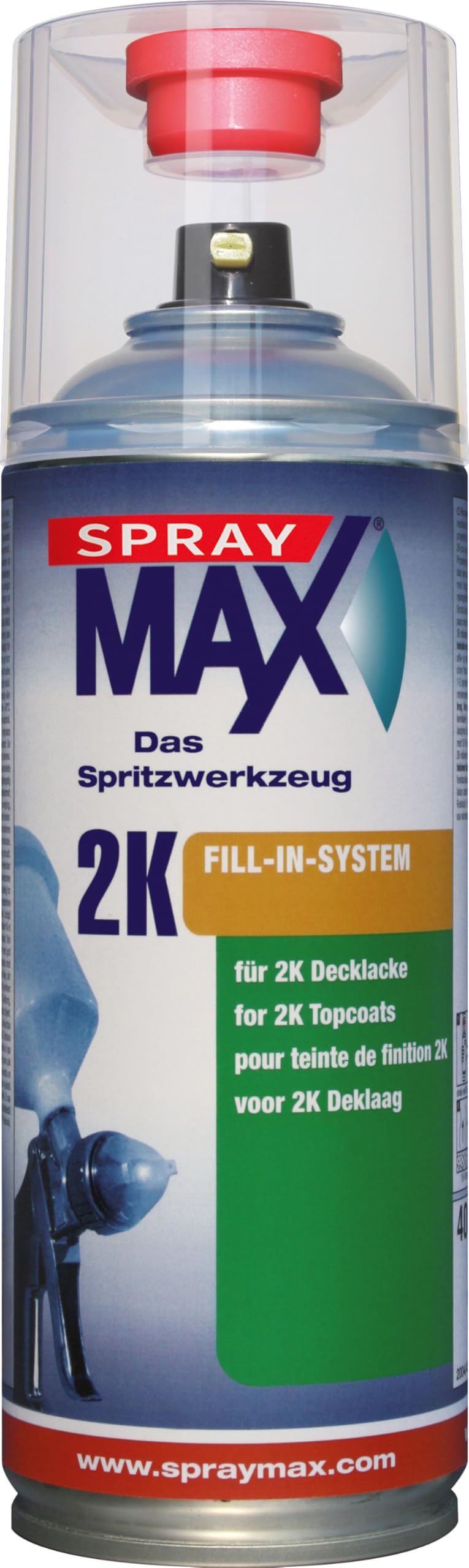 SprayMax 2K Fill-IN für 2K Lösemittel Decklacke 291ml 680086 von Spray Max