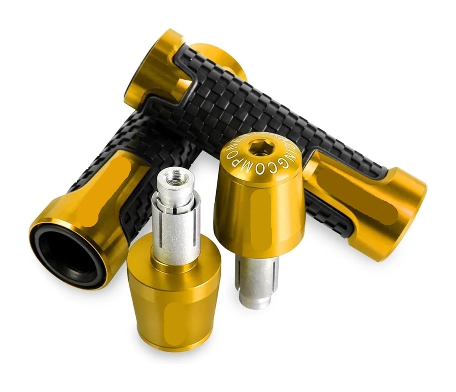 Für B&enelli SRK600 2019 2020 2021 2022 Motorrad Lenker Gewicht Enden Kappe Anti-Skid Vibration Stecker Hand Griffe Abdeckung Motorrad Lenkerstopfen(A-Gold) von Spring talks