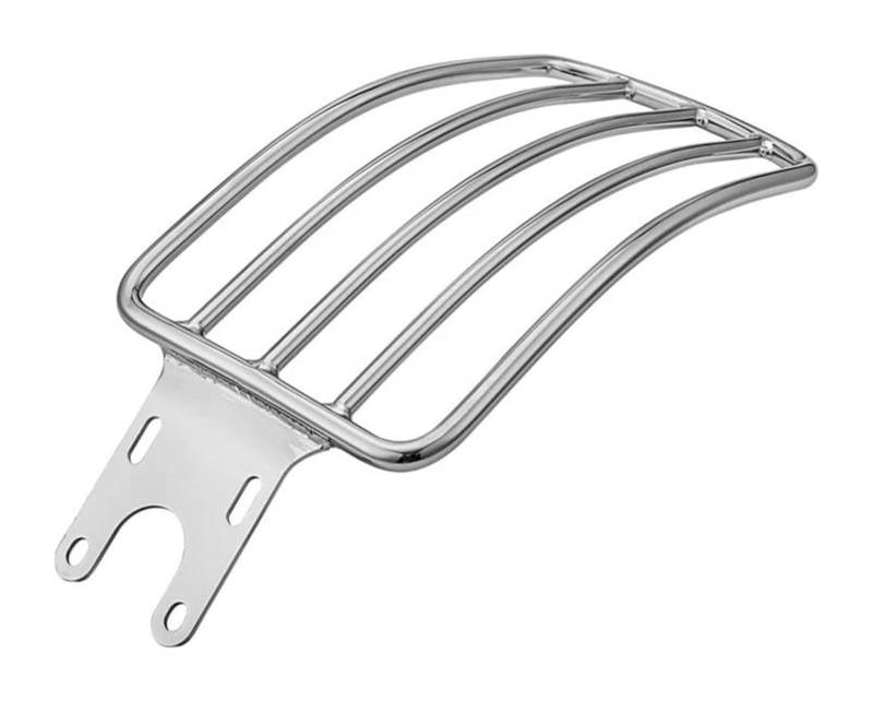 Für Indian Für Scout Für Sixty ABS 2019 2020 Für Scout 2015-2023 Gepäckträger Frachtträger Gepäckhalter Schwarz Chrom Motorrad Heckgepäck(Chrom) von Spring talks