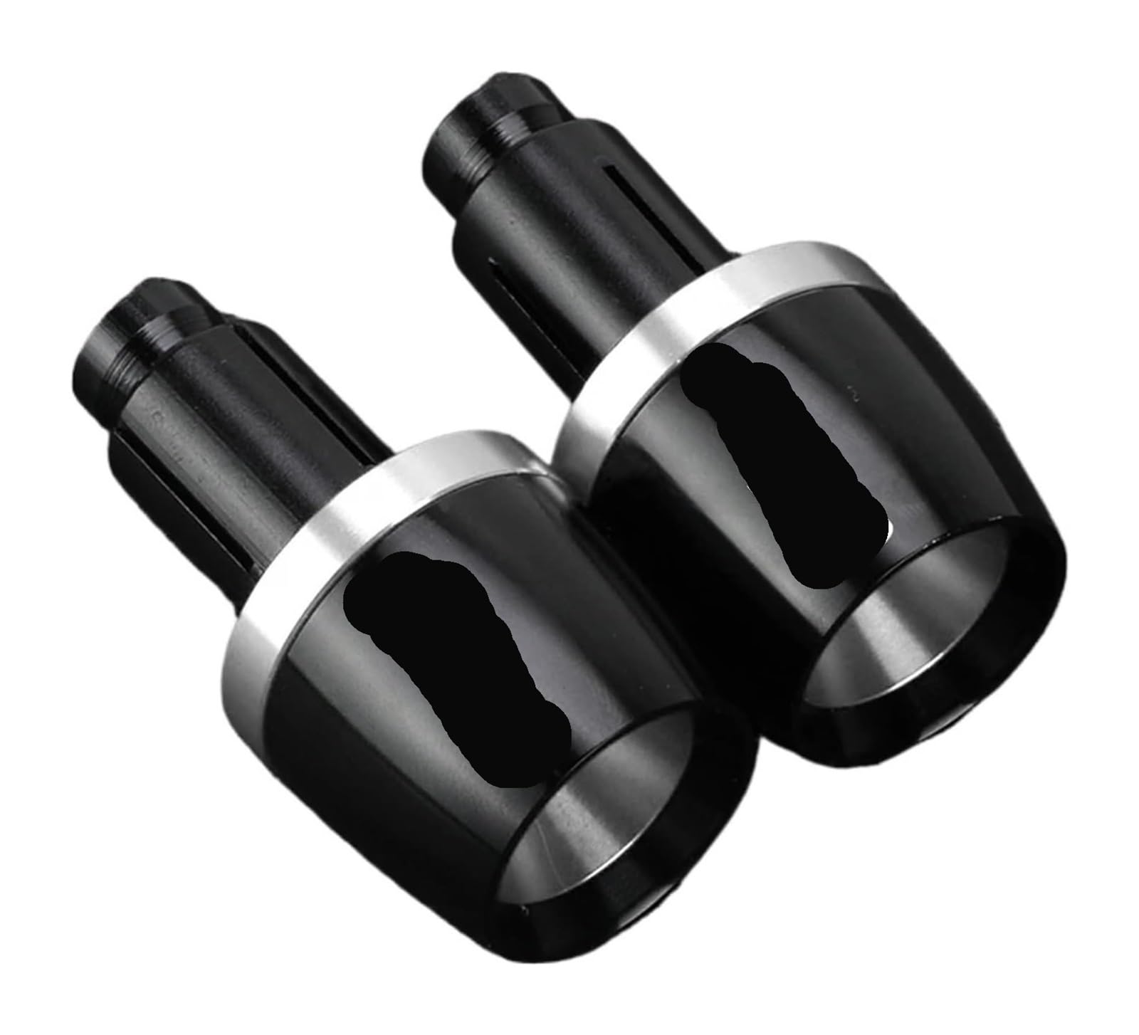 Für S&uzuki GS500 GS500E GS500F GS 500 E 500F 1989-2008 Motorradzubehör Lenkergriffe Enden Lenkerkappe Endstopfen Motorrad Lenkerstopfen(Silber) von Spring talks