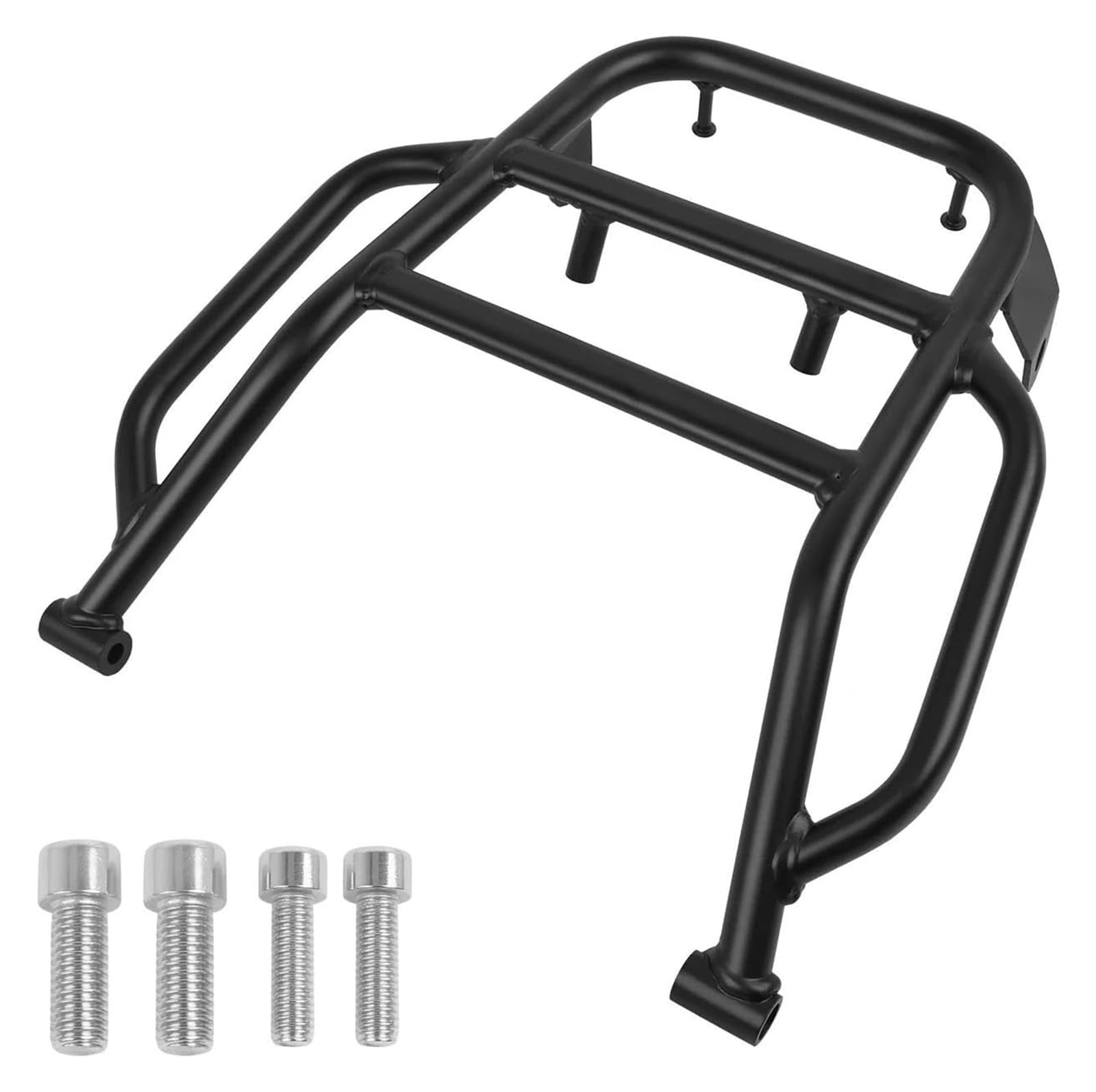 Für Suz&uki DR650 DR650SE 2006-2016 Motorrad Rücksitz Gepäckträger Mit Griff Grip Fracht Unterstützung Halter Halterung Hinten Gepäck Motorrad Heckgepäck(Schwarz) von Spring talks