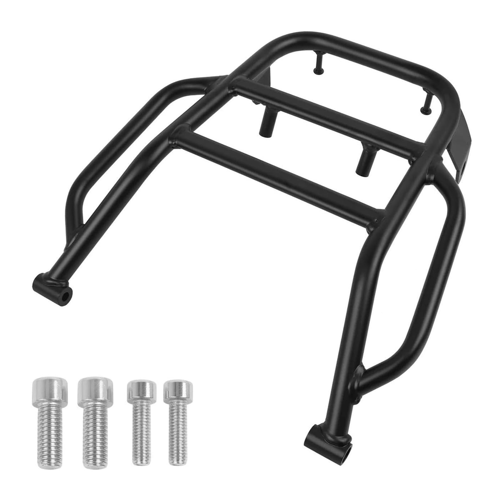 Für Suz&uki DR650 DR650SE 2006-2016 Motorrad-Rücksitzgepäckträger Mit Griffgriff Frachtunterstützung Halterhalterung Motorrad Heckgepäck(Schwarz) von Spring talks