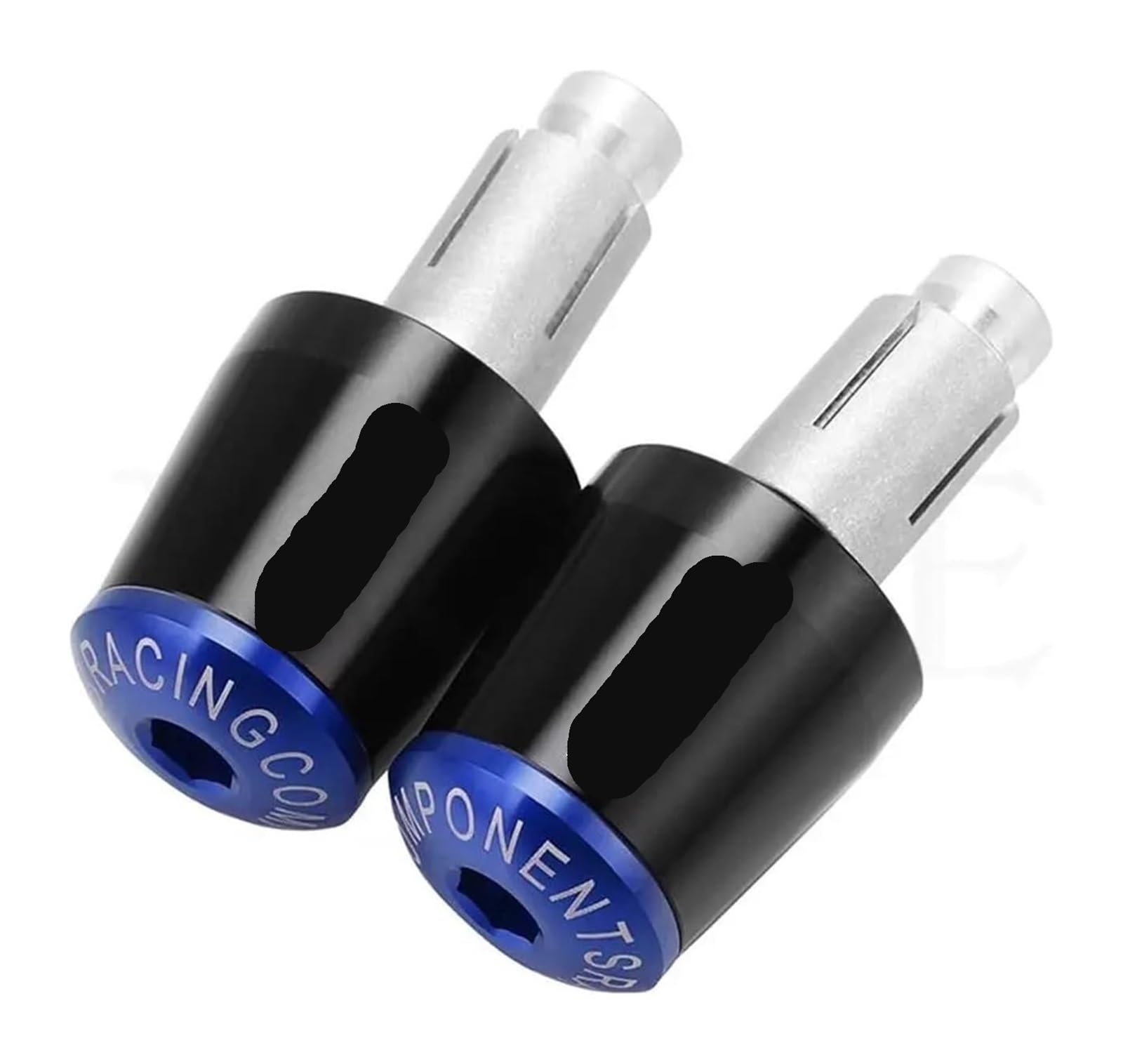 Für TRANSALP650 Für T&RANSALP 600VK VL 600VH VJ Motorräder Lenker Griffe Kappe Gewicht TeileAnti Vibration Stecker Enden Motorrad Lenkerstopfen(Black Blue) von Spring talks