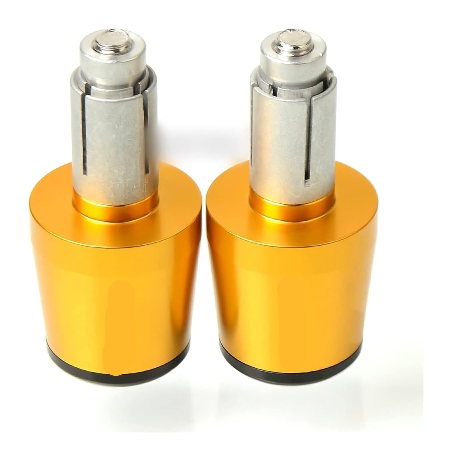 Für VT1100/VT 1100 C Für Spirit Motorrad 7/8 "22mm Lenkergriffe Kappe Hand Bar Ends Griff Getriebe Ausgewogene Stecker Slider Abdeckung Motorrad Lenkerstopfen(Gold) von Spring talks
