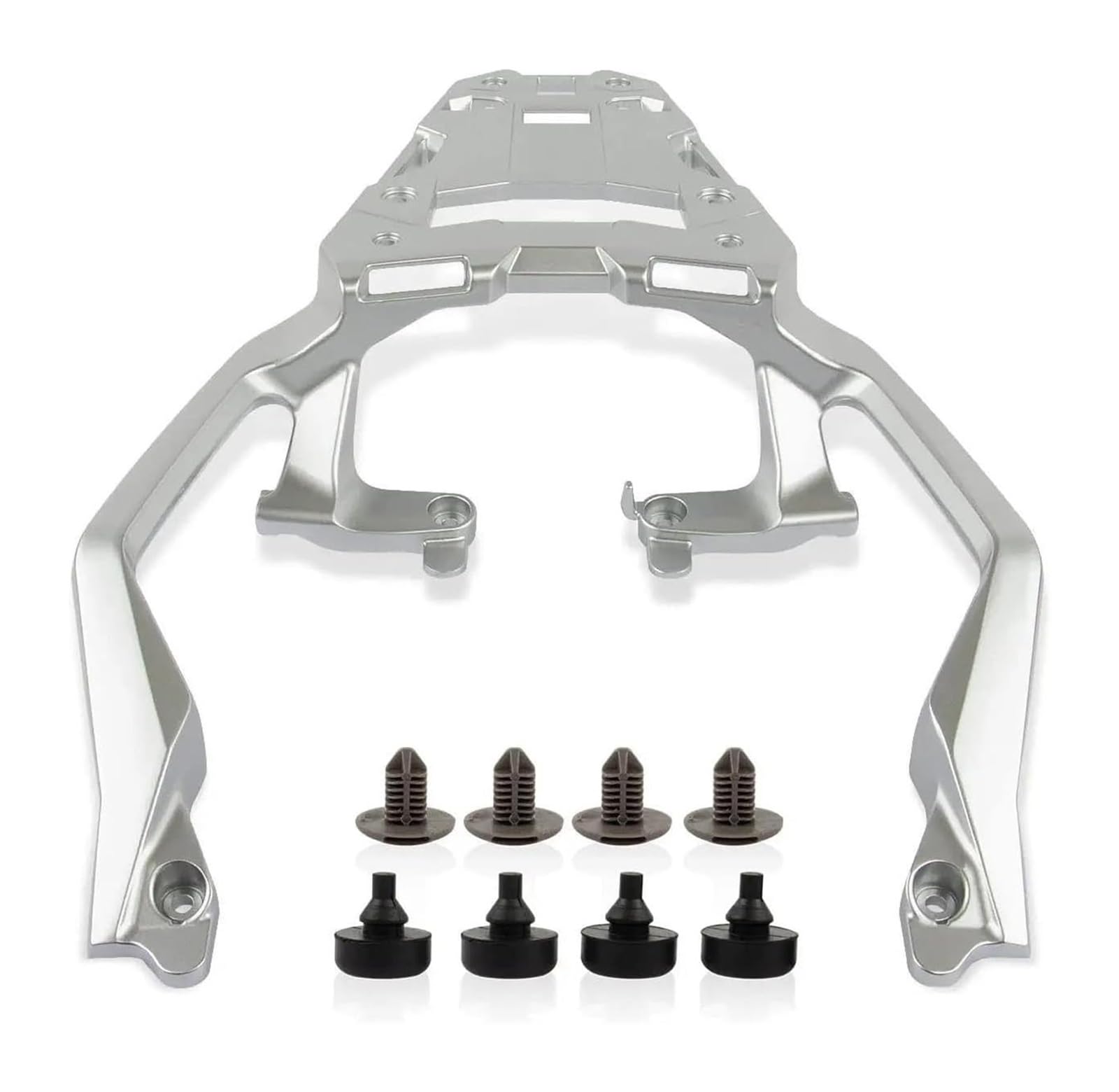 Für XADV 750 Für FO&RZA 750 NC 750 2021-2024 Motorrad-Hinterradgepäckträger-Rahmenabdeckung Gepäckträgerhalterablage Motorrad Heckgepäck(Silber) von Spring talks