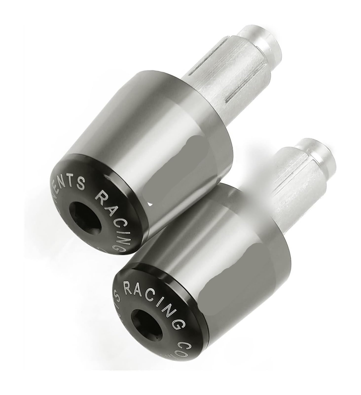 Für XL600 LMF 1985 1986 XL 600 Motorrad 7/8 "22mm Aluminium Lenker Griffe Kappe Hand Bar Ends Griff Stecker Slider Abdeckung Motorrad Lenkerstopfen(Titanium) von Spring talks