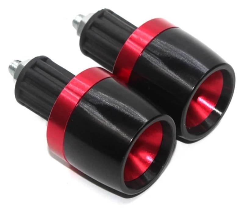 Für Y&amaha YZF R1 1998-2014 Motorrad CNC 7/8" 22MM Griffe Lenkerkappe Endstopfen Motorrad Lenkerstopfen(rot) von Spring talks