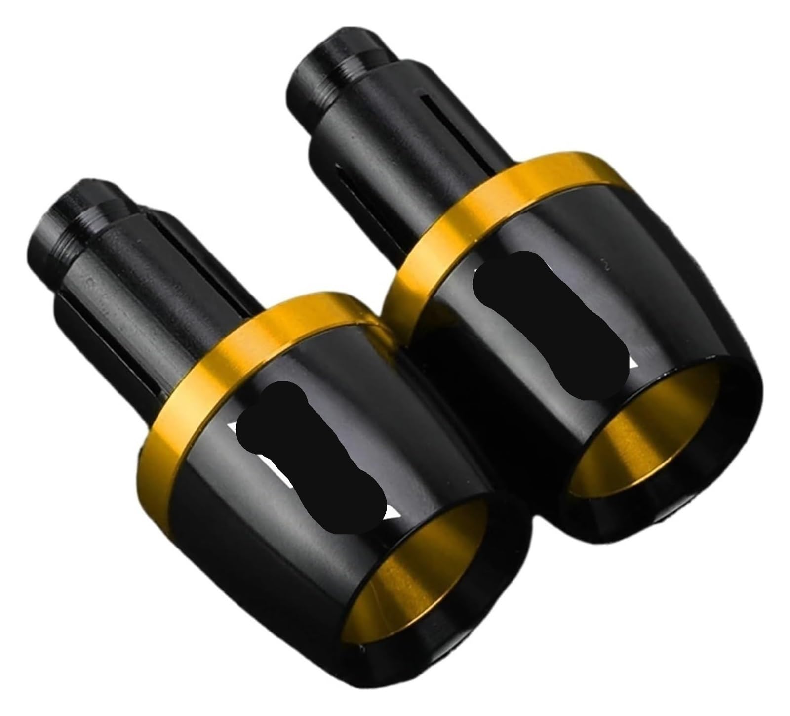 Für Y&amaha YZFR1 YZF-R1 YZF R1 1998-2024 Motorradzubehör Lenkergriffe Enden Lenkerkappe Endstopfen Motorrad Lenkerstopfen(Gold) von Spring talks