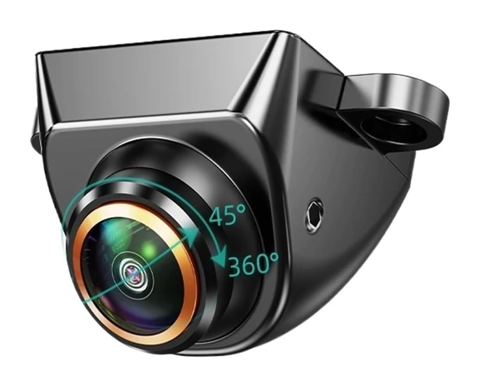 Rückfahrkameras 170 ° Fisheye-Objektiv HD 360 ° Auto Rückansicht Kamera Nachtsicht Fahrzeug Rückfahr Backup(Camera 15M cable) von Spring talks