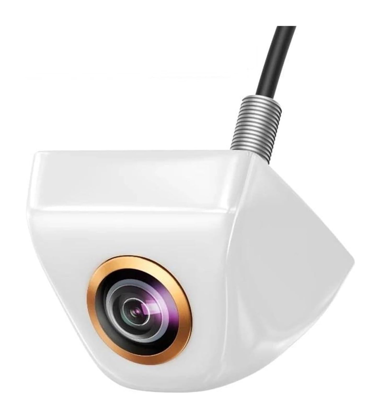 Rückfahrkameras Auto Rückansicht HD Rückfahr Bild Kamera AHD CVBS 170 ° Weitwinkel Nachtsicht Fisheye Len(Weiß,720P) von Spring talks