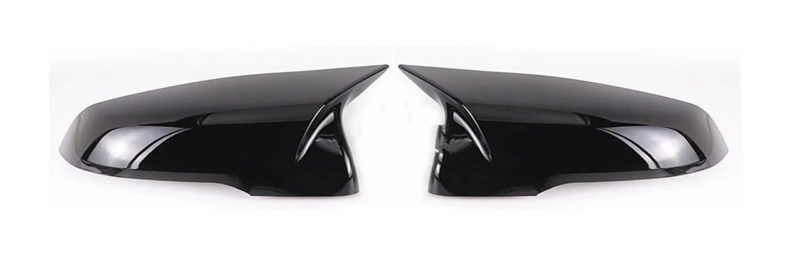 Seitenspiegelgehäuse Für B&MW 1 2er F44 F40 Z4 G29 X1 F48 F49 X2 F39 2019-2023 Carbon Auto Rückspiegelabdeckung Flügel Seitenkappe(Schwarz) von Spring talks