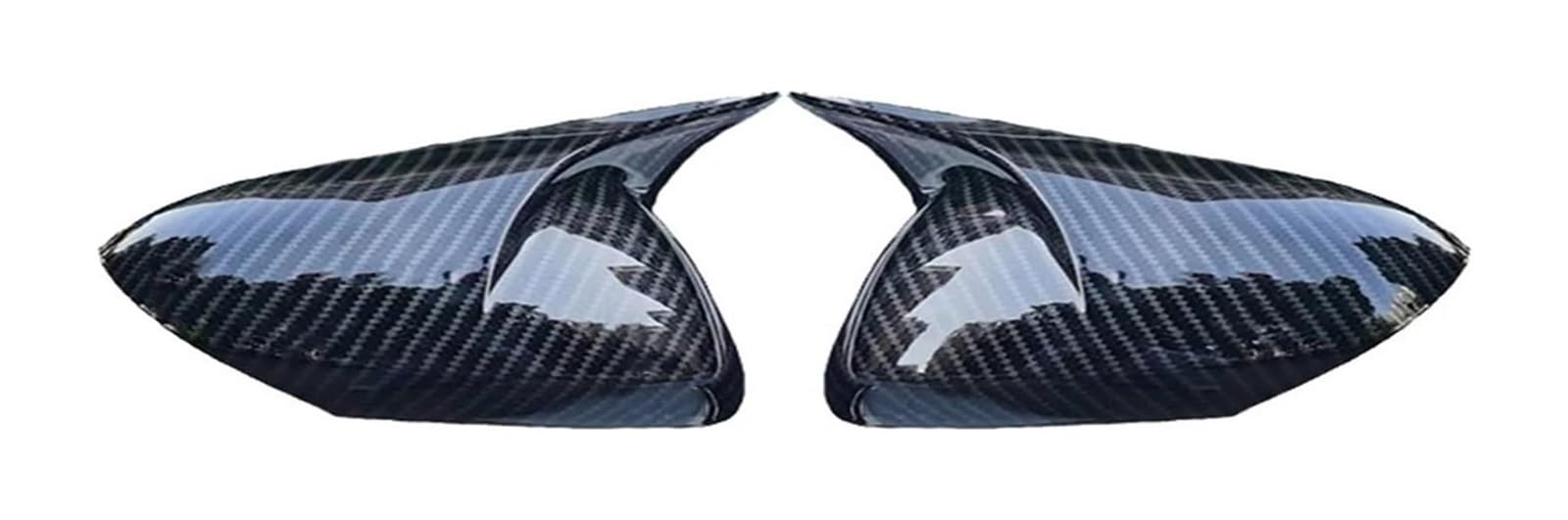 Seitenspiegelgehäuse Für Mazda 2 Für Demio M2 2009-2014 Türseitenflügel Mit Horn Rückspiegelabdeckung Shell Aufkleber Trim Autokappe(Style A) von Spring talks