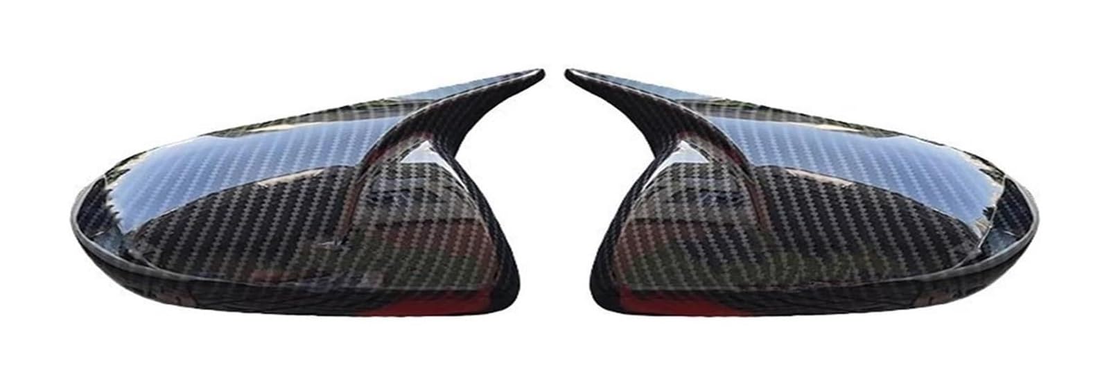 Seitenspiegelgehäuse Für Mazda 6 GH 2009-2012 Türseitenflügel Mit Horn Rückspiegel Shell Cover Aufkleber Trim Autokappe(Cover with turn light model) von Spring talks
