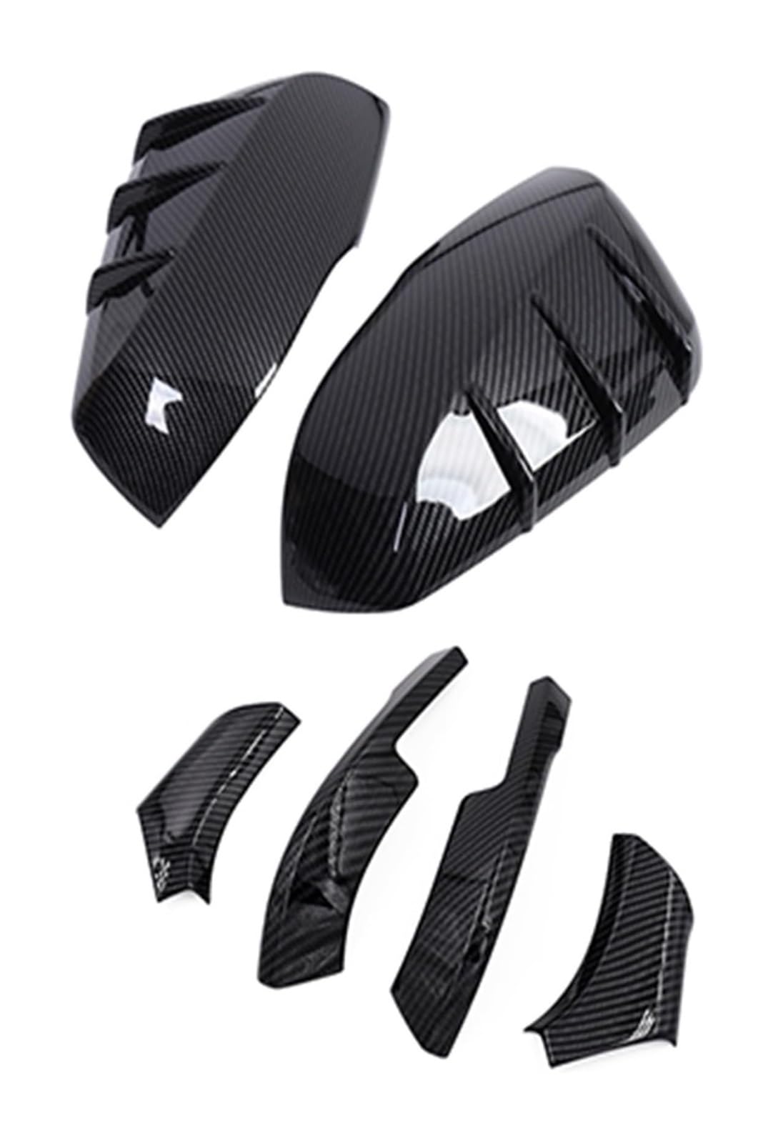 Seitenspiegelgehäuse Für T&oyota Für RAV4 Für RAV-4 2019 2020 TÜRSEITE Shell AUFKLEBER TRIM Streifen Auto Rückspiegel Kappe Flügel Spiegel Abdeckung(Style A Plus Style B) von Spring talks