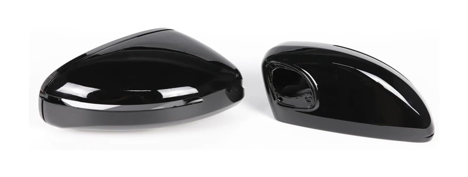 Seitenspiegelgehäuse Für TT Für TTS Für TT RS 8J MK2 2007-2014 R8 42 2007-2015 Auto-Rückspiegelkappe Flügelseitenabdeckung Kohlefaser Glänzend Schwarz(1 pair black) von Spring talks