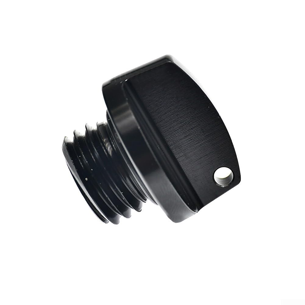 Motoröl-Einfülldeckel aus Aluminiumlegierung, 20 x 2, 5 mm, CNC-Abdeckung, kompatibel mit Honda CRF150R CRF450X CB250F für Kawasaki VERSYS1000 Z1000 für DUCATI (schwarz) von Springwillfly