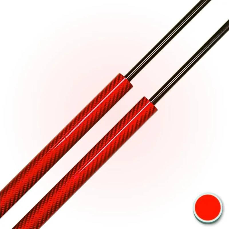 2 Stammstrebe Heckklappe Kofferraumlift Unterstützung Gasfeder Stoßdämpfer Für Changan F70 Hunter Pickup 2019 2020 2021 2022 2023 Kofferraum Gasfeder(Red Carbon Fiber) von Sqnbra