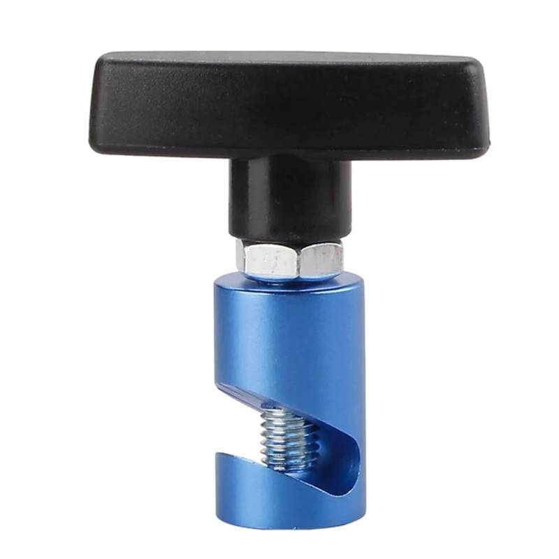 Aluminium Auto Haube Halter Anti Slip Clamp Vorne Motor Abdeckung Hinten Stamm Boot Gas Strut Hebe Unterstützung Stange Befestigungs Werkzeug Stopper Kofferraum Gasfeder(Blau) von Sqnbra