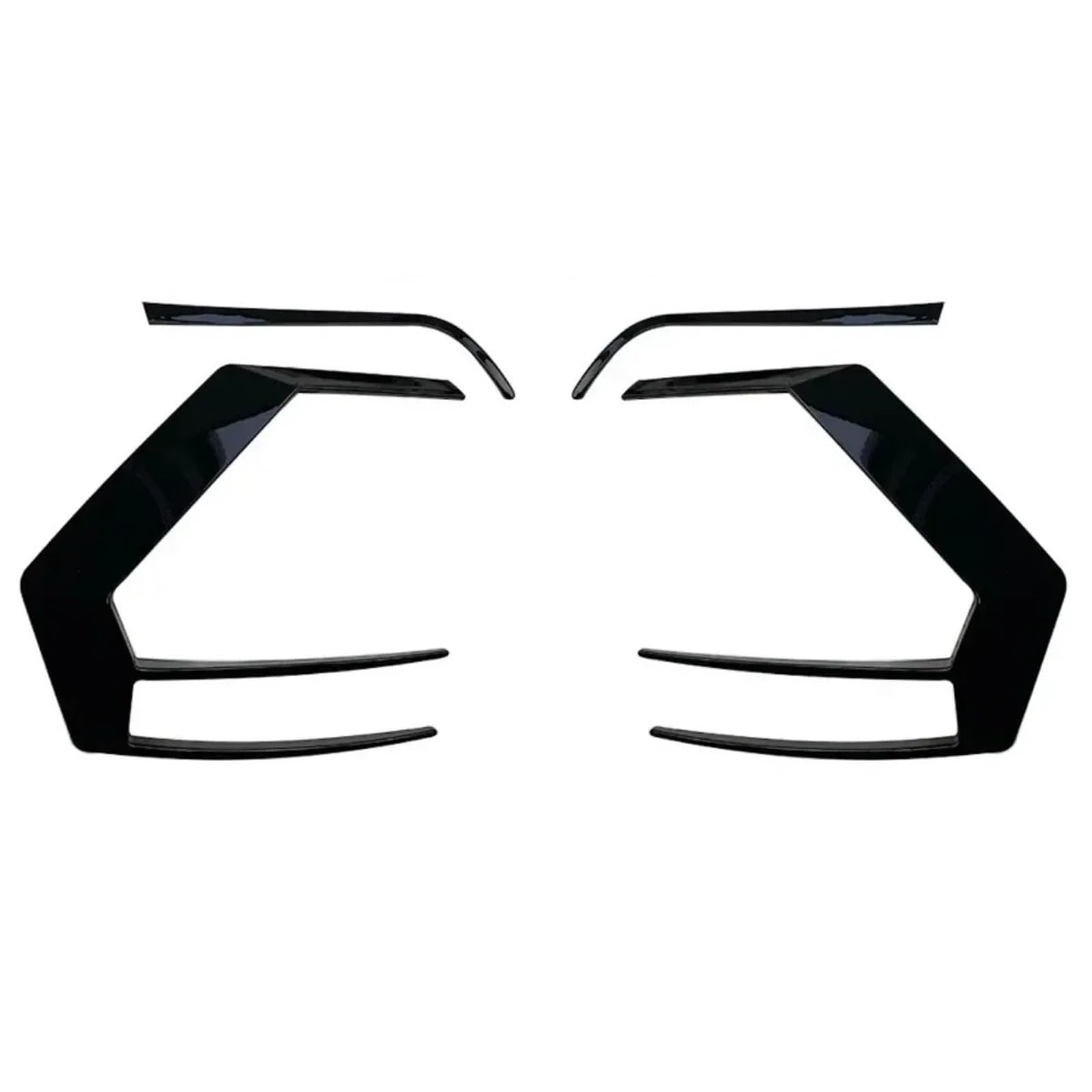 Heckspoiler Lippe 1 Paar Für VW Für Golf 7 7.5 MK7 MK7.5 GTI R GTD R400 2012-2020 Rücklicht Spoiler Bremslichtverkleidung Heckstoßstangensplitter Canard(A) von Sqnbra