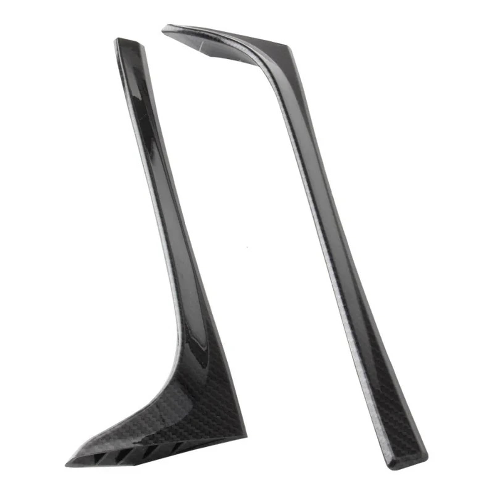Heckspoiler Lippe 2 Stücke Für VW Für Golf 7 75 MK7 MK7.5 2014 2015 2016 2017 2018 Schwarz ABS Hinten Fenster Seite Stamm Spoiler Canard Canards Splitter Zubehör(Kohlefaser) von Sqnbra
