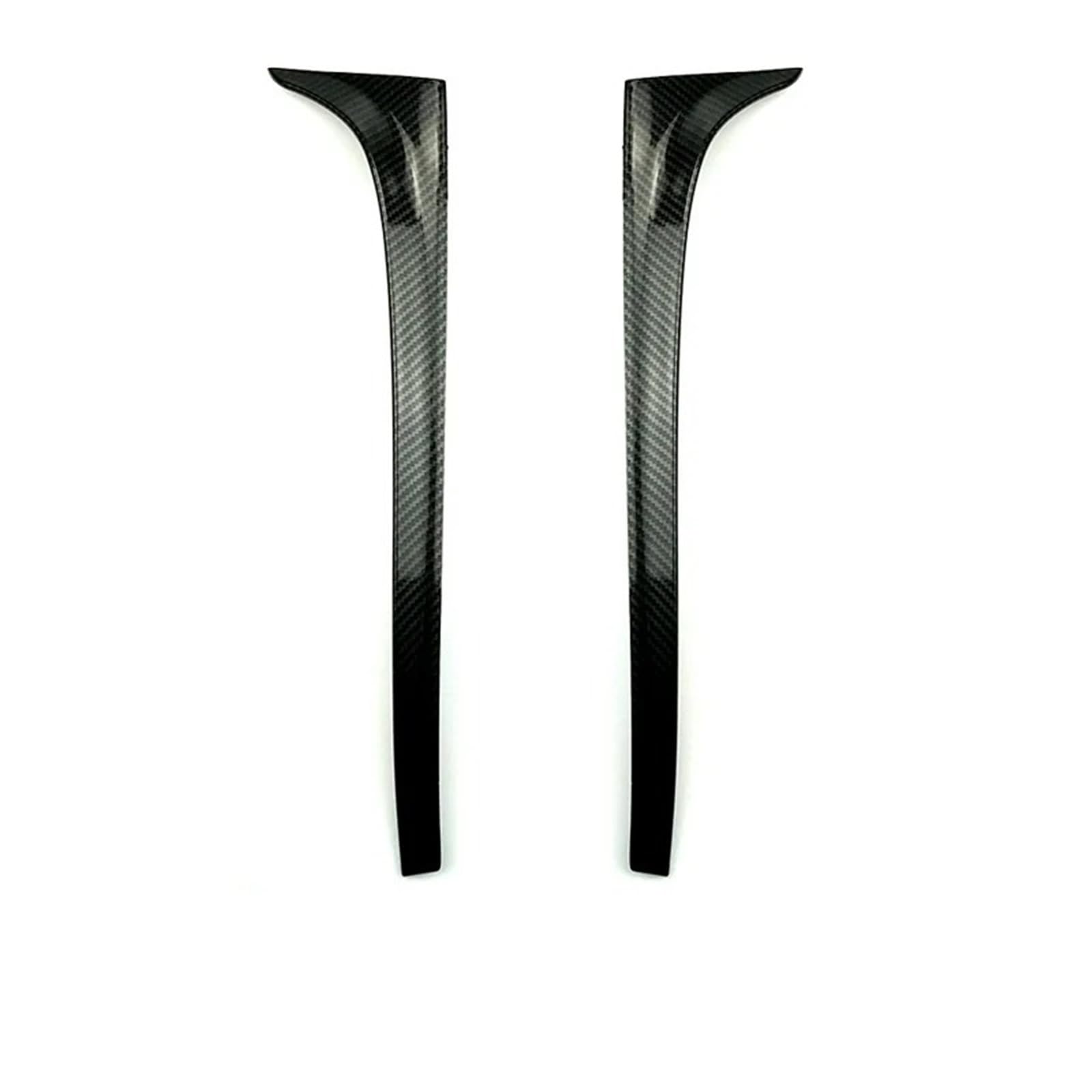 Heckspoiler Lippe 2Pcs Für VW Für Golf 7 MK7 GT 2014 2015 2016 2017 2018 Schwarz Hinten Fenster Seite Spoiler Flügel Trim(Black Carbon) von Sqnbra