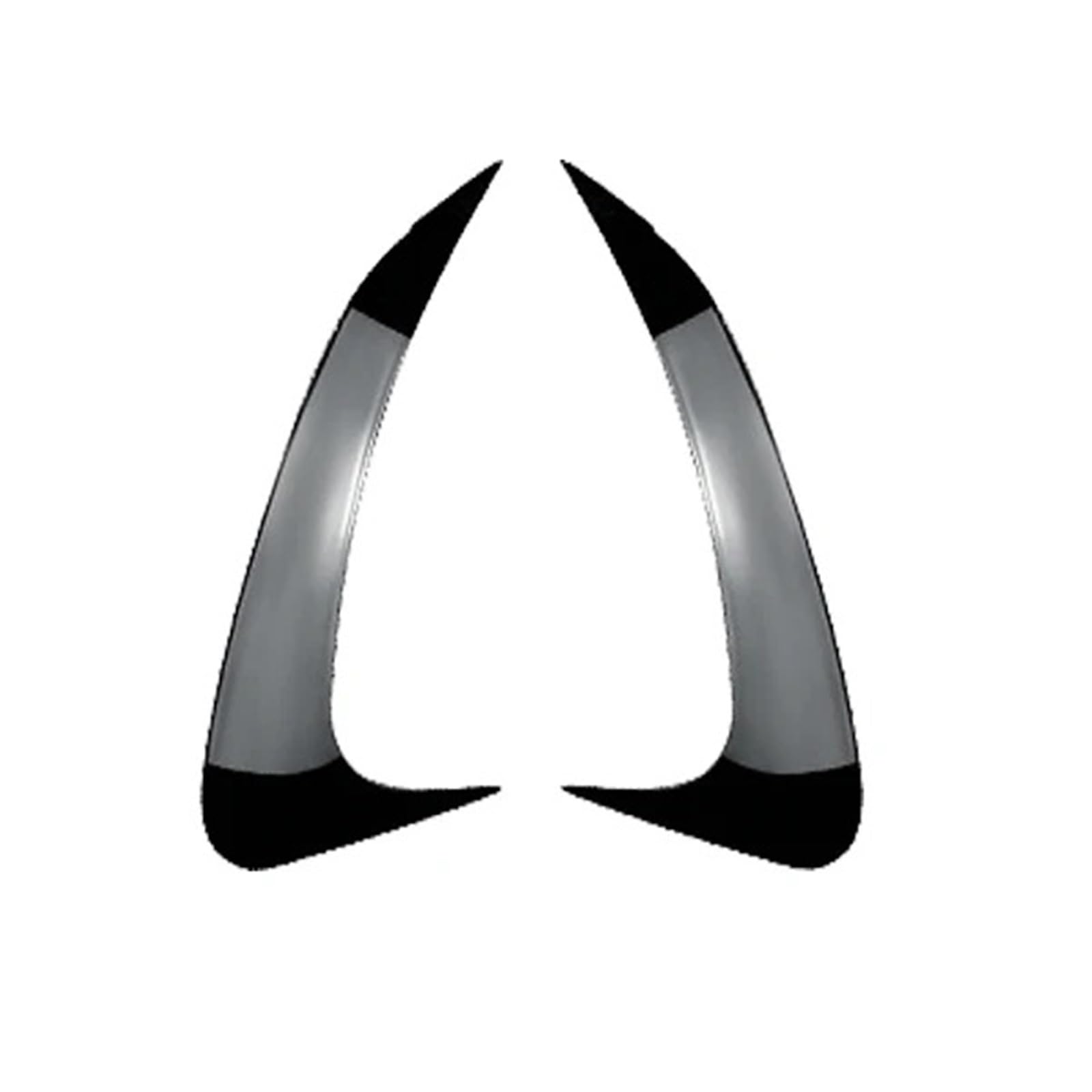 Heckspoiler Lippe 2X Für Benz EQE Klasse V295 2023 Bis Up Hinten Stoßstange Canard Splitter Lip Seite Spoiler Abdeckung ABS Glänzend Schwarz Carbon Faser(Gloss Black) von Sqnbra