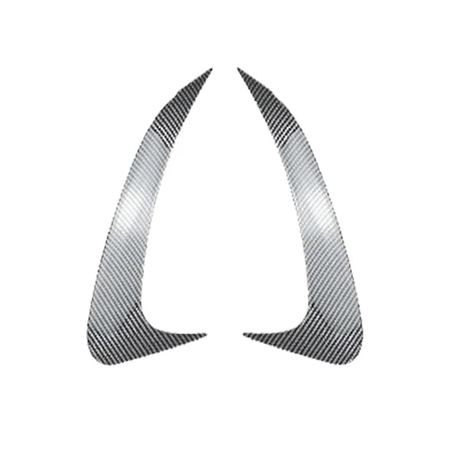 Heckspoiler Lippe 2X Für Benz EQE Klasse V295 2023 Bis Up Hinten Stoßstange Canard Splitter Lip Seite Spoiler Abdeckung ABS Glänzend Schwarz Carbon Faser(Kohlefaser-Optik) von Sqnbra