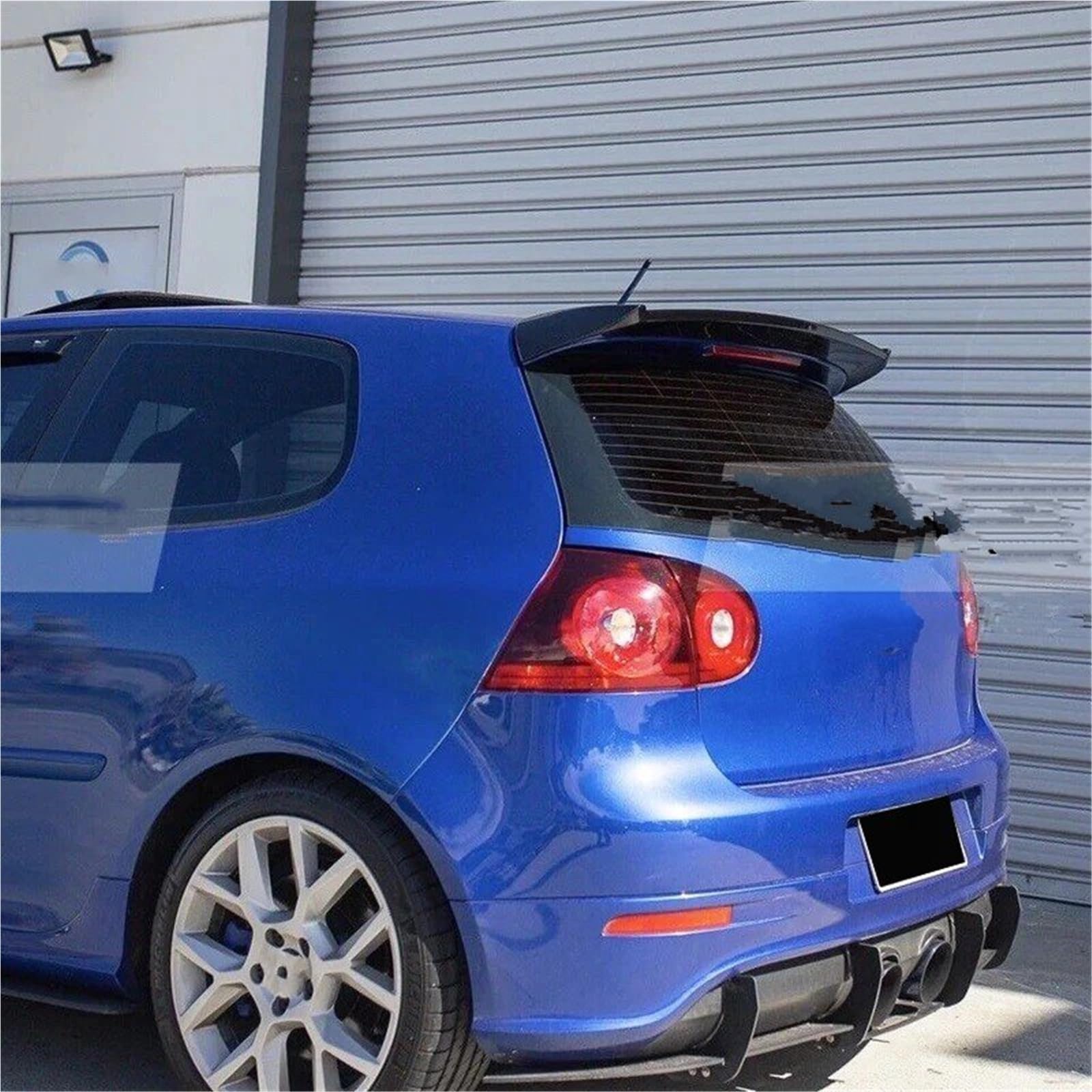 Heckspoiler Lippe ABS Für VW Für Golf 5 MK5 GTI R32 2004 2005 2006 2007 2008 2009 Osir Stil Auto Hinten Flügel Dach Spoiler Glänzend Schwarz Oder Carbon Faser Look(DIY Color) von Sqnbra