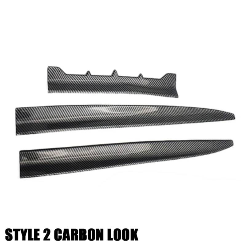 Heckspoiler Lippe Auto Universal Dachspoiler Heckspoiler Kofferraumflügel DIY Refit Spoiler Poiler Wing Racing Trunk AUT Autozubehör(Style 2 Carbon Look) von Sqnbra